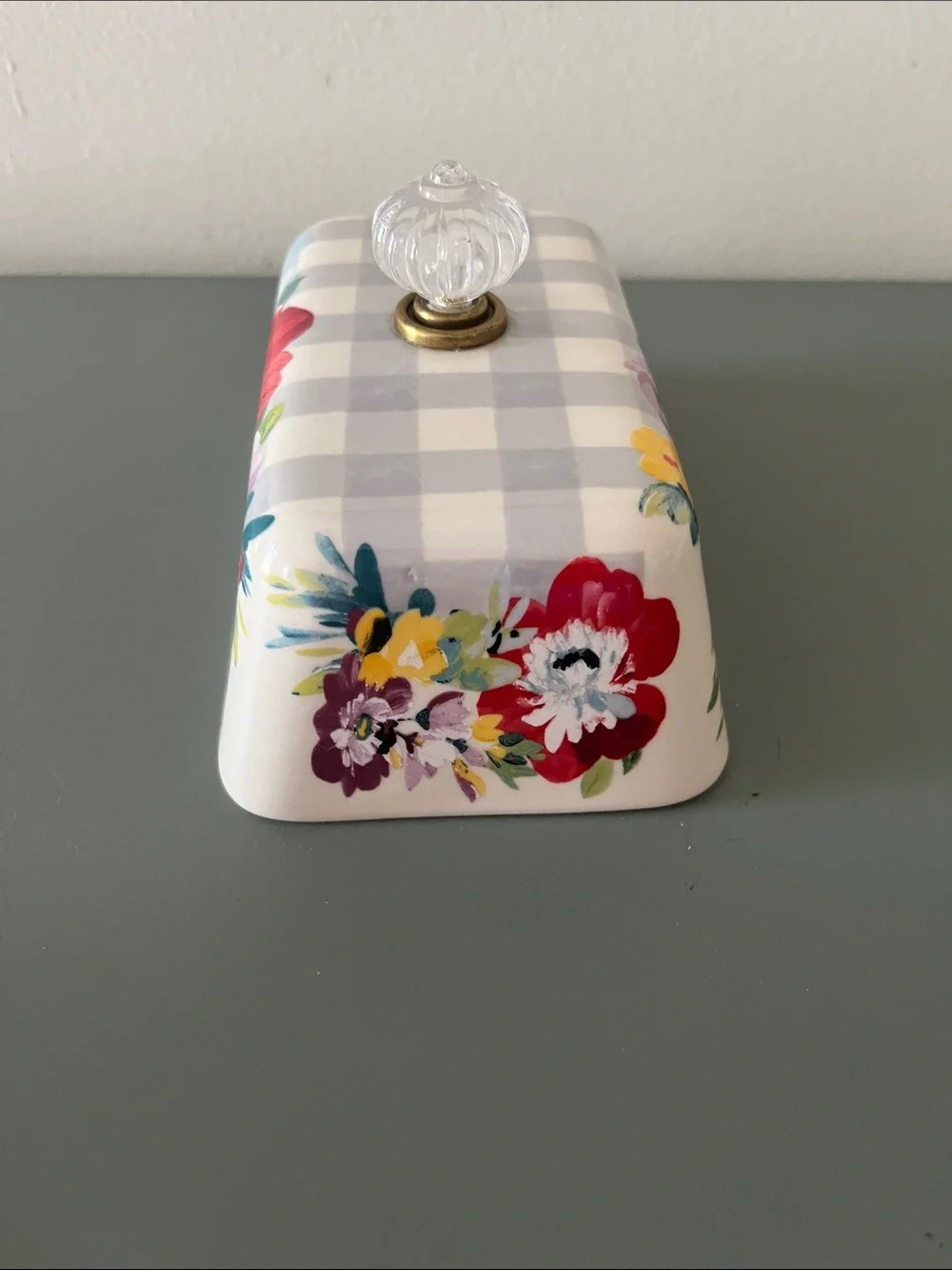 Pioneer Woman Sweet Romance Ceramic Double Stick Butter Dish